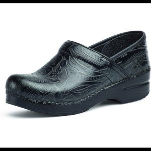 Black Floral Danskos